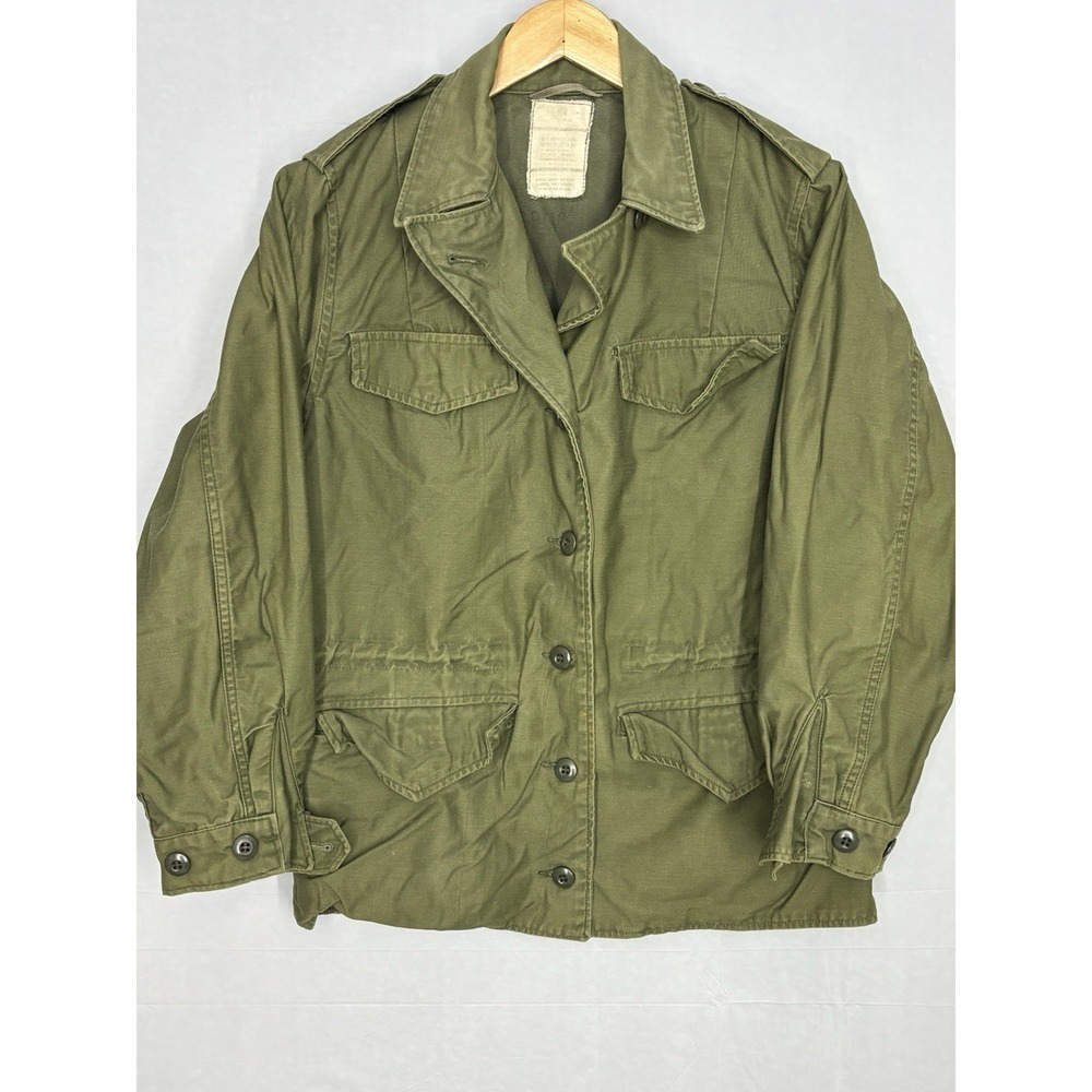 US Army OG-107 Coat Cold Weather Field Jacket Woman's Women's 10 Reg Vintage